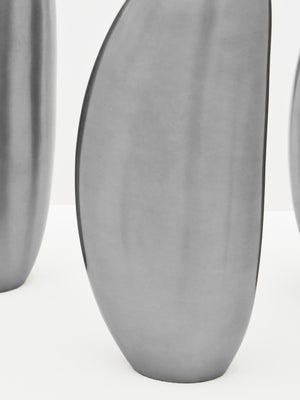 Matte Silver | Puddle Candleholder Set